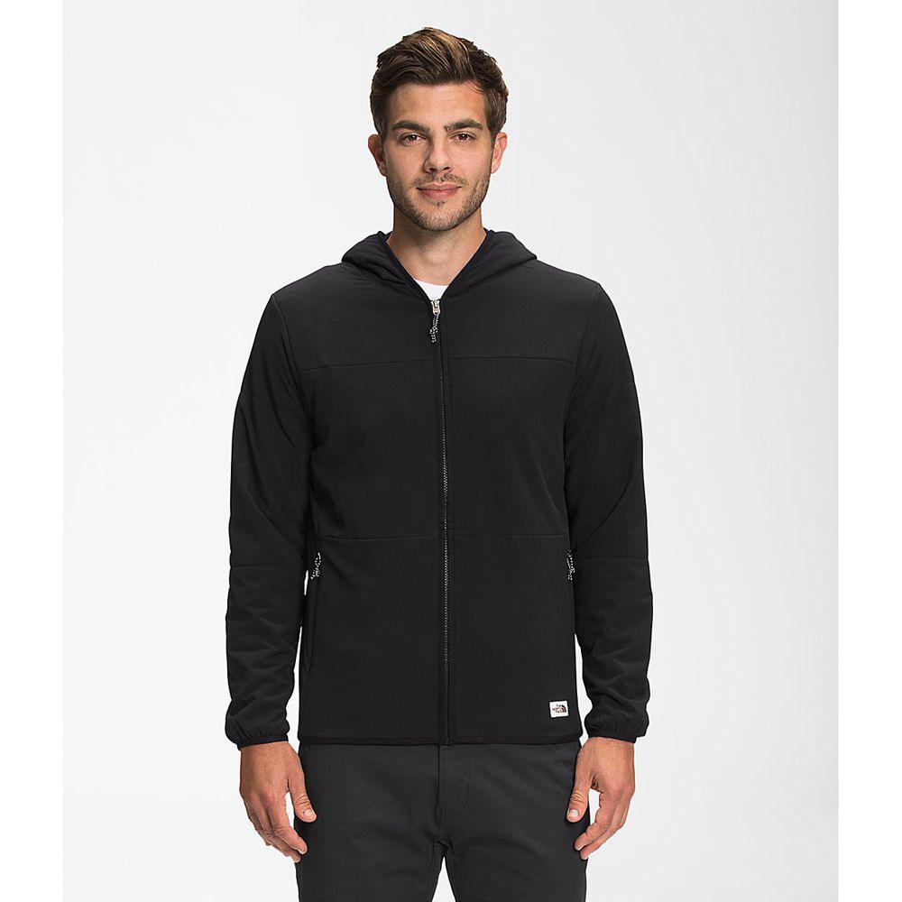 The North Face Mountain Full Zip Hoodie Ανδρικα Μπουφάν Fleece - Μαυρα (RYAG07389)